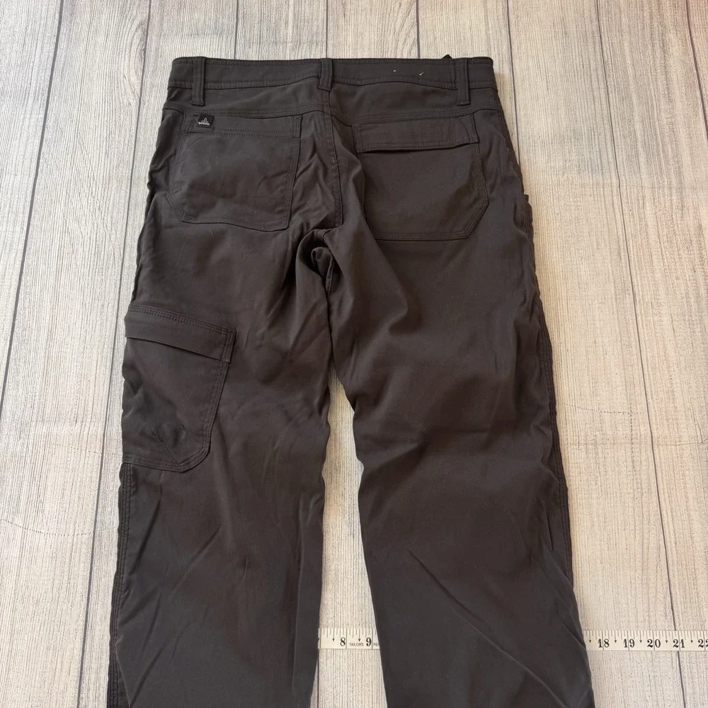 Prana Stretch Zion Cargo Pants Gray 30x32 Straight Fit Hiking Outdoor Men's